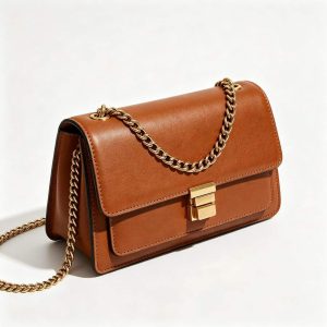 Brown Leather Shoulder Bag