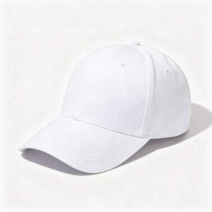 White Cotton Baseball Cap