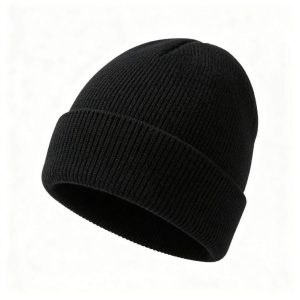 Black Knitted Beanie
