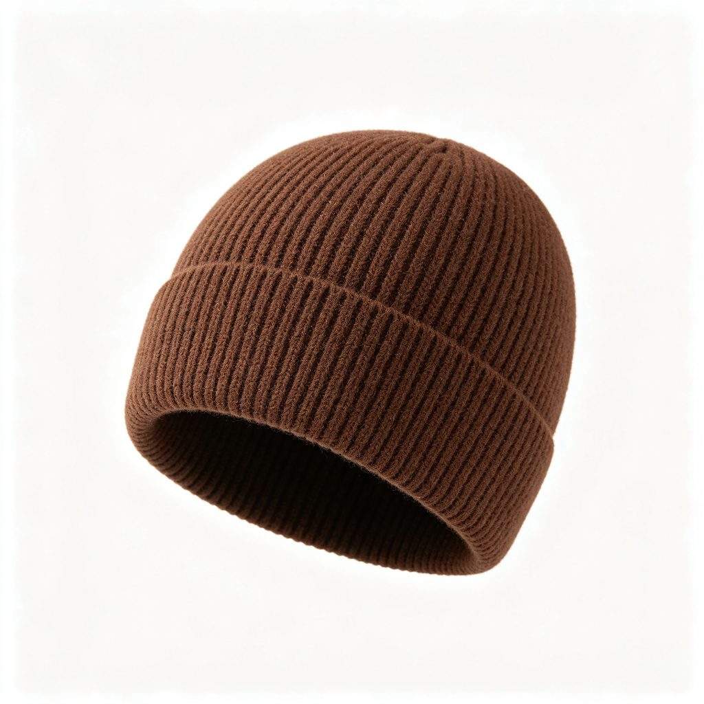 Coffee Brown Knitted Beanie