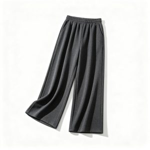 Dark Grey Wide Leg Sweatpants