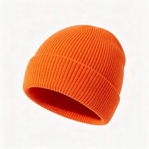 Orange Knitted Beanie