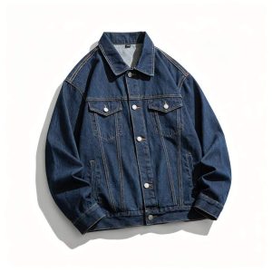 Navy Blue Denim Jacket