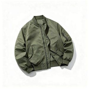 Military Green Bomber Jacket