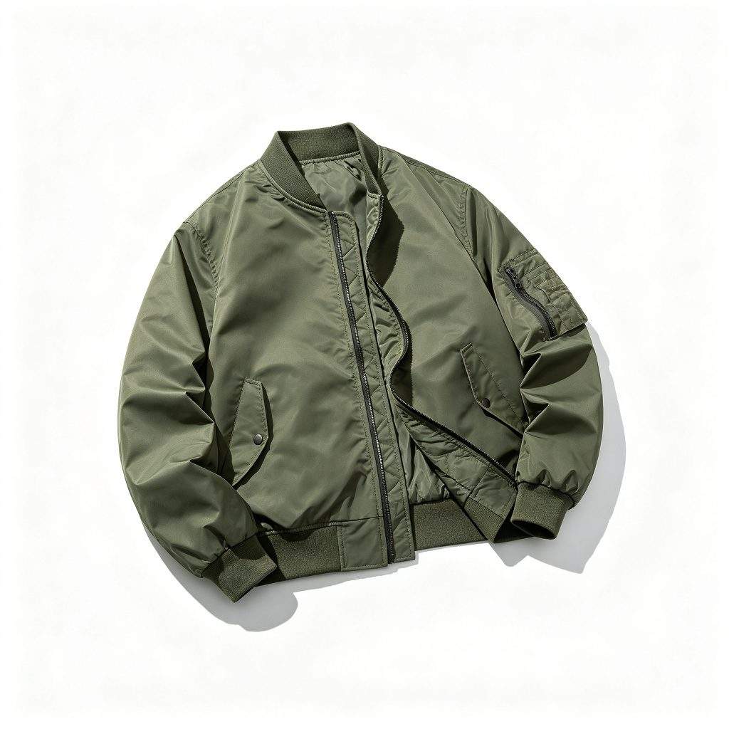 Military Green Bomber Jacket