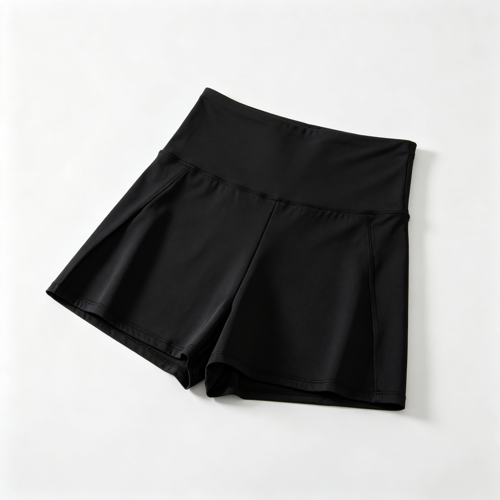 Black High Waist Athletic Skort