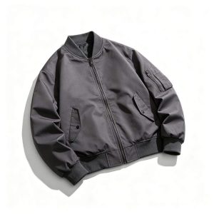 Dark Gray Bomber Jacket