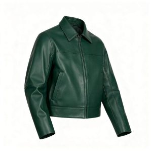 Dark Green Leather Jacket