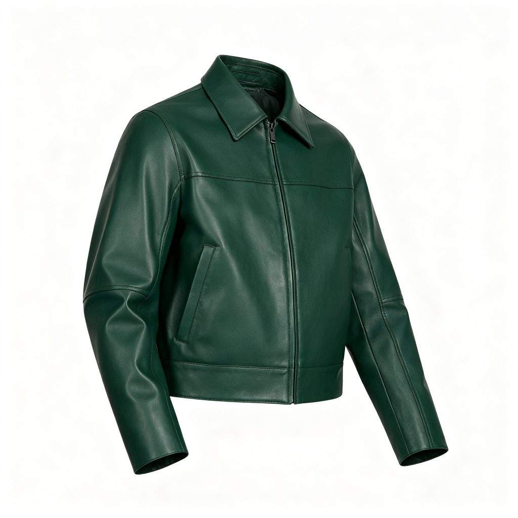 Dark Green Leather Jacket