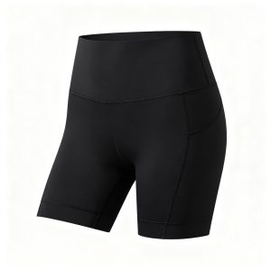 Black High Waist Biker Shorts