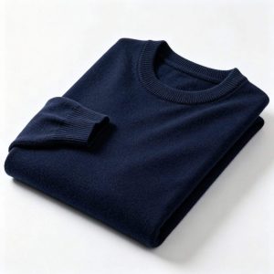 Navy Crew Neck Knitted Sweater