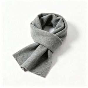 Gray Cashmere Scarf