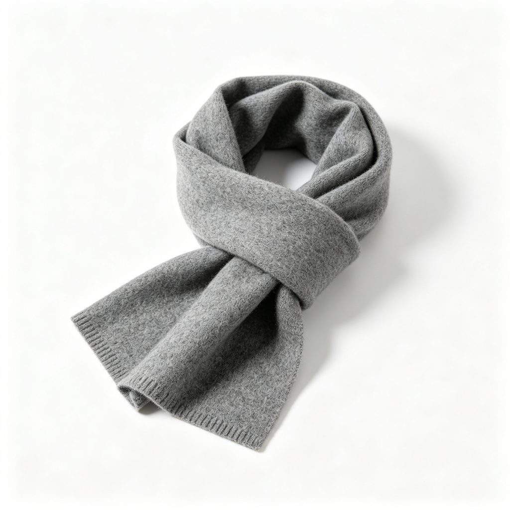 Gray Cashmere Scarf