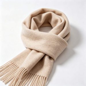 Beige Cashmere Scarf