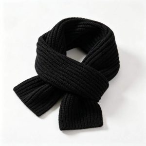 Black Knitted Scarf