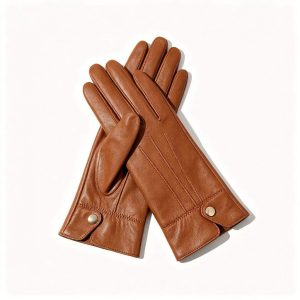 Brown Genuine Leather Gloves