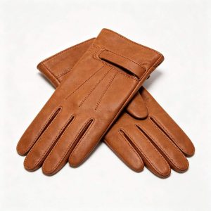 Brown Genuine Leather Gloves