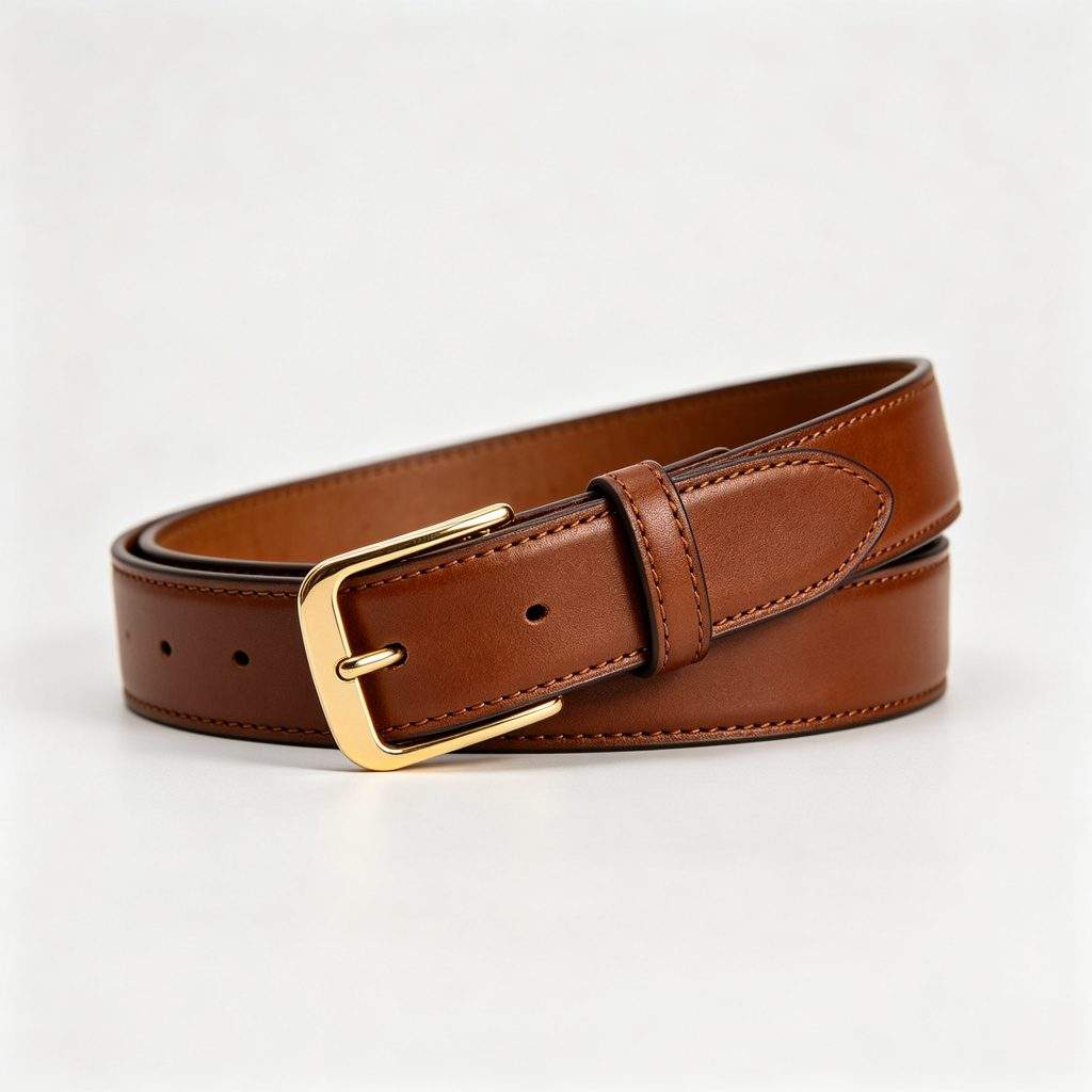 Brown Genuine Leather Belt
