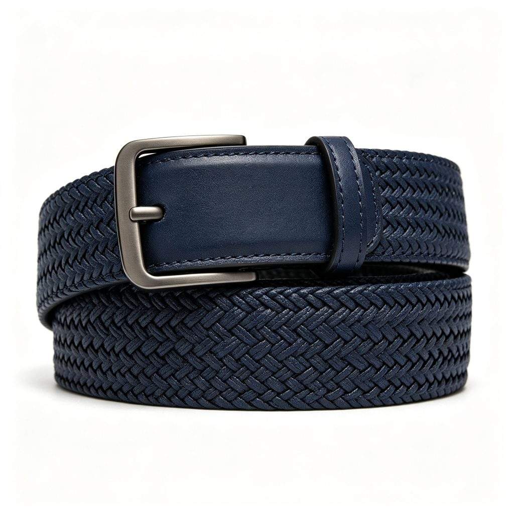 Navy Woven Belt