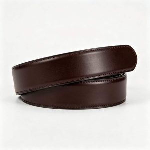 Dark Brown Genuine Leather Belt