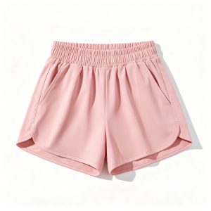 Pink High Waist Athletic Shorts