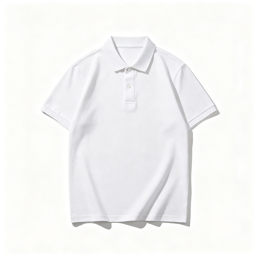 White Classic Short Sleeve Polo Shirt