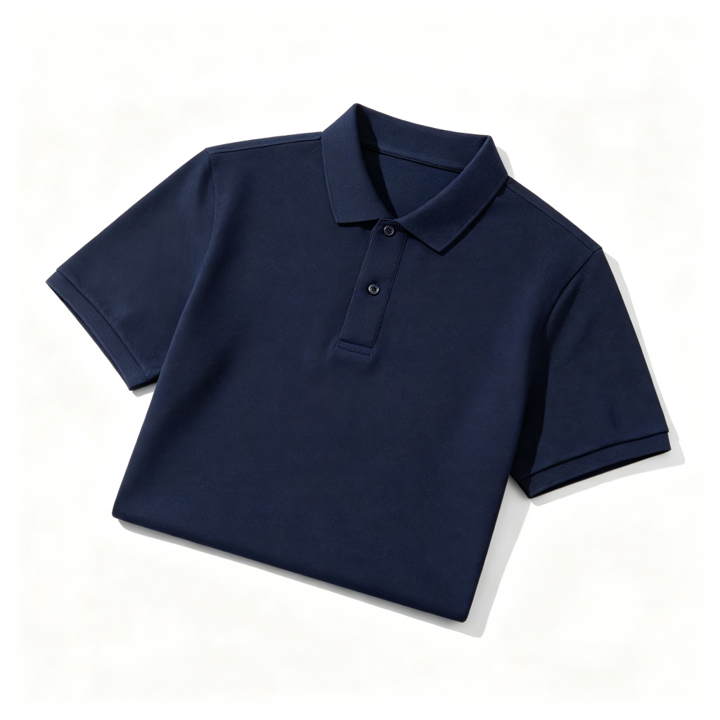 Navy Blue Classic Short Sleeve Polo Shirt