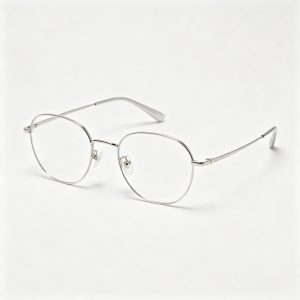 Silver Metal Round Optical Glasses