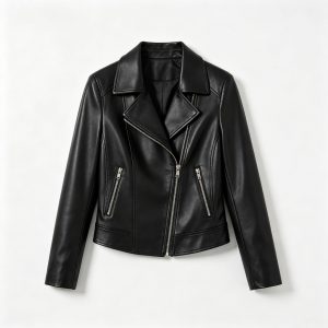 Black Leather Biker Jacket