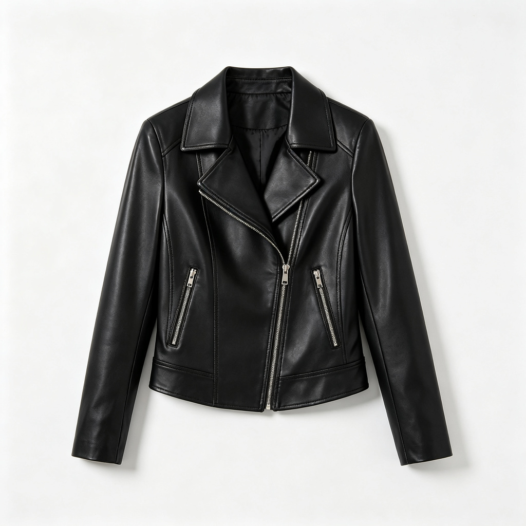 Black Leather Biker Jacket