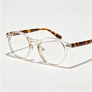 Clear Round Frame Optical Glasses