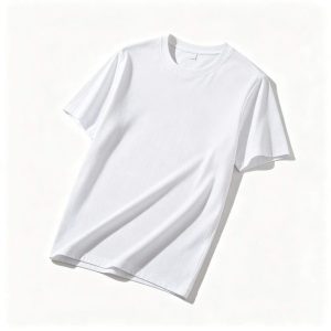 White Cotton Crew Neck Short-Sleeve T-Shirt