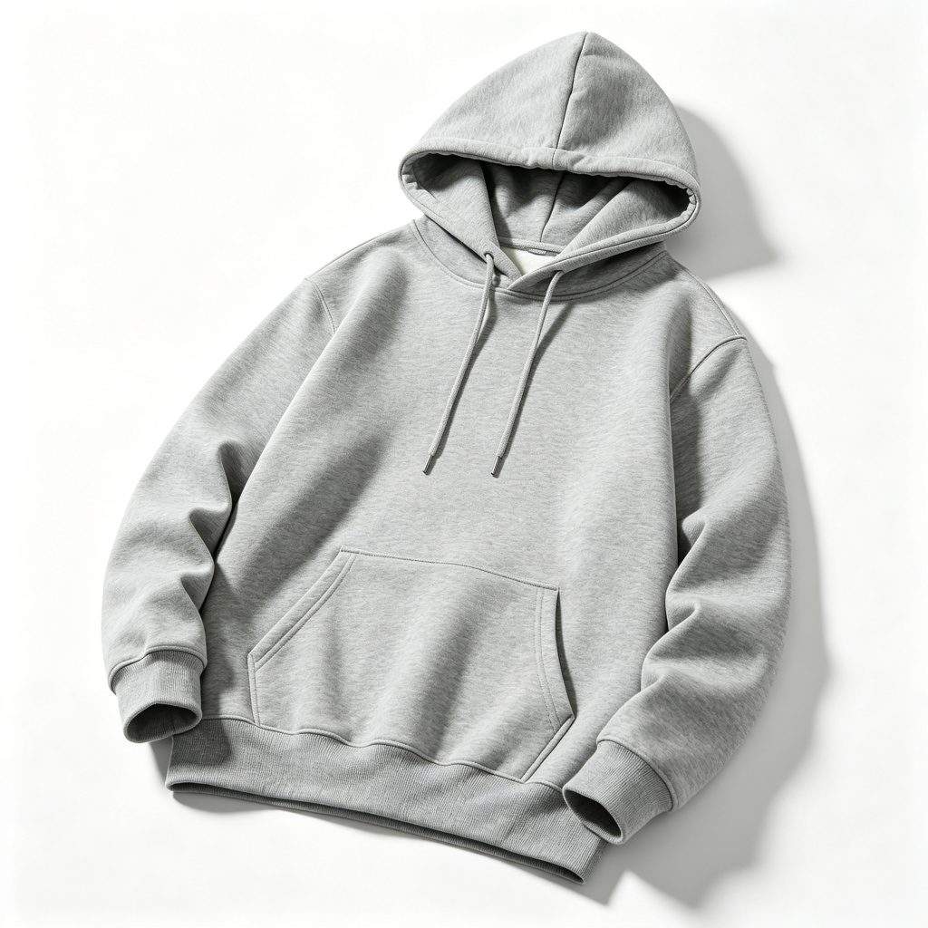 Light Gray Hooded Sweatshirt