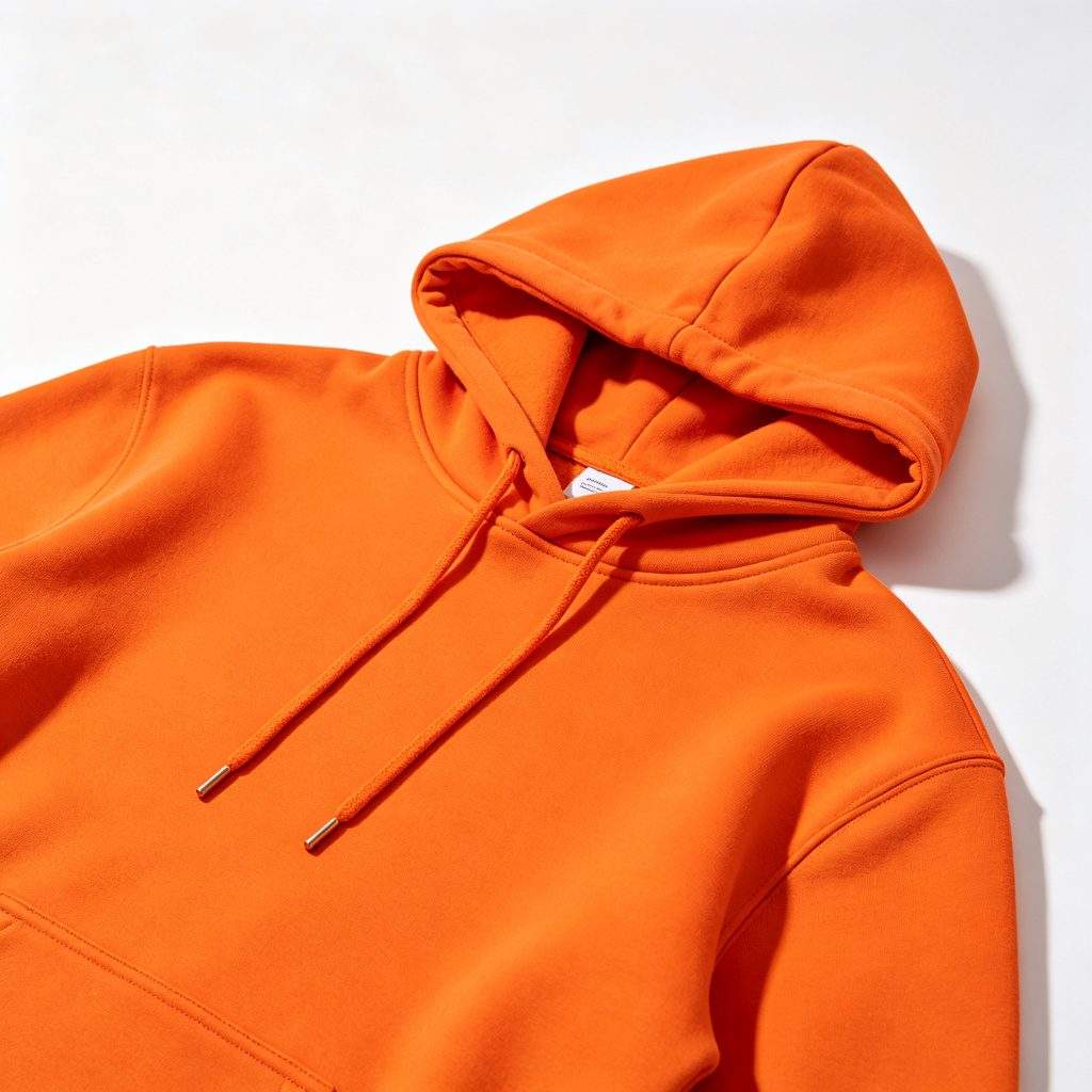 Orange Hooded Sweatshirt