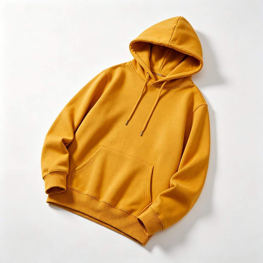 Yellow Hooded Sweatshirt