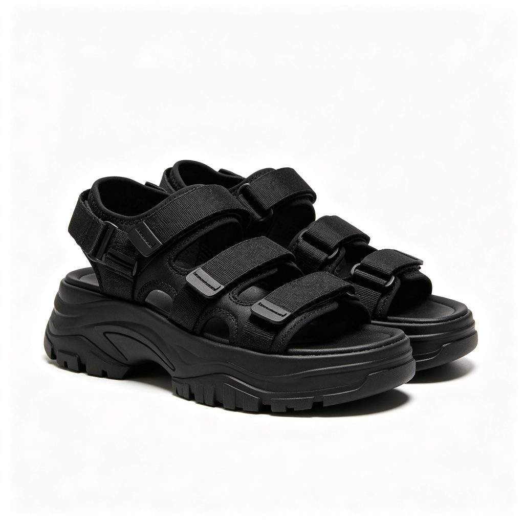 Black Sport Sandals