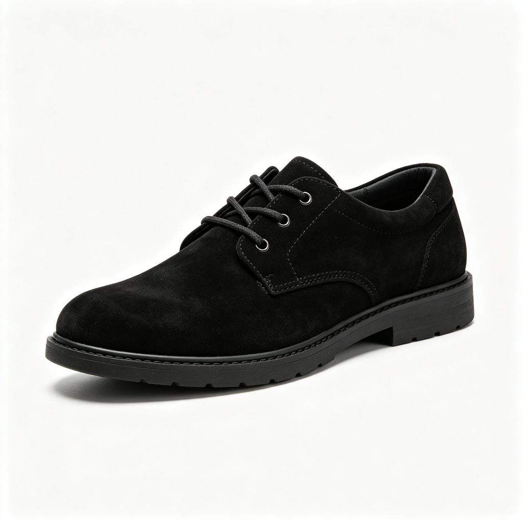 Black Casual Leather Shoes