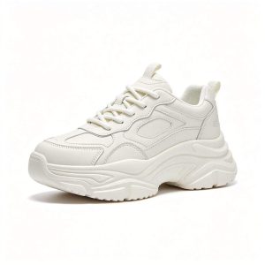 White Platform Dad Sneakers