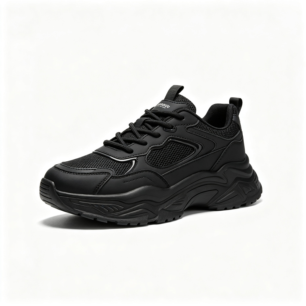 Black Athletic Casual Sneakers