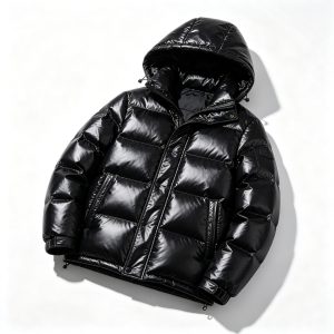 Black Glossy Down Jacket