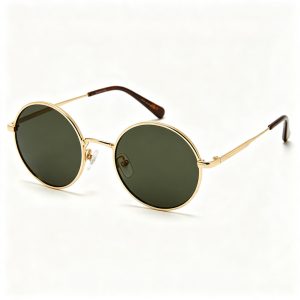 Vintage Round Metal Frame Sunglasses