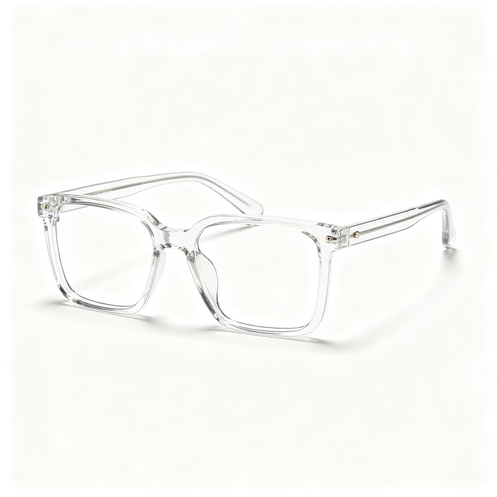 Clear Acetate Square Optical Glasses