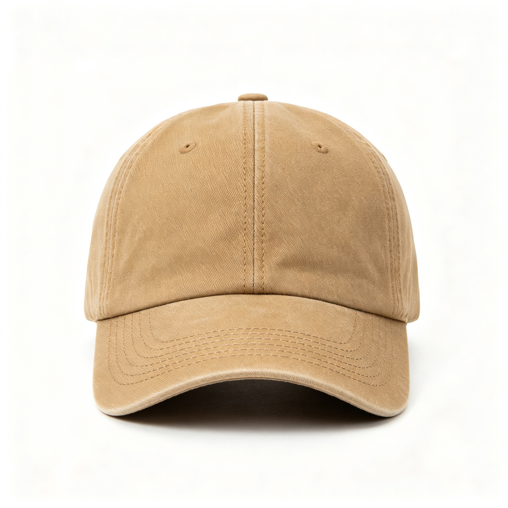 Khaki Washed Baseball Cap