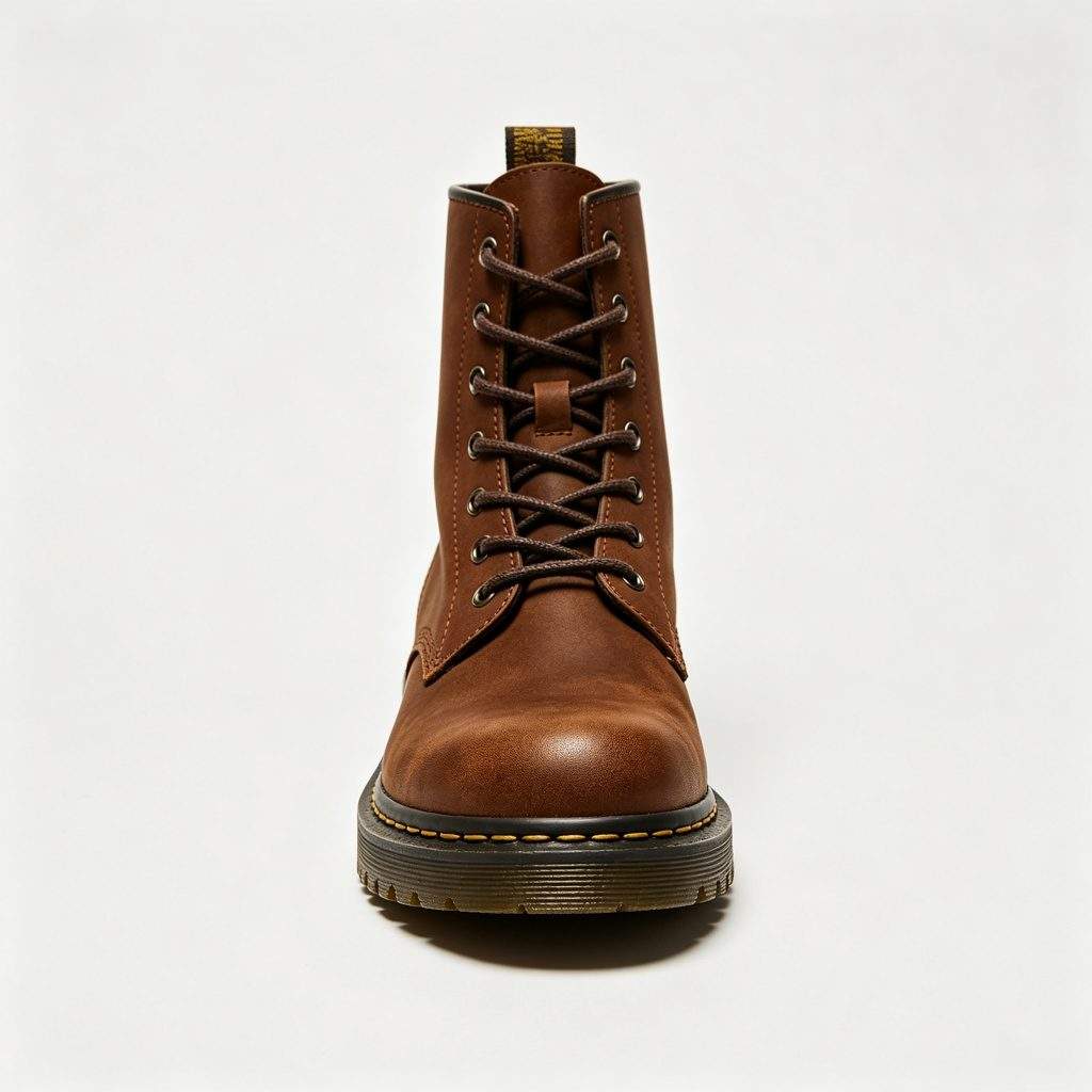 Brown Combat Boots - Image 2