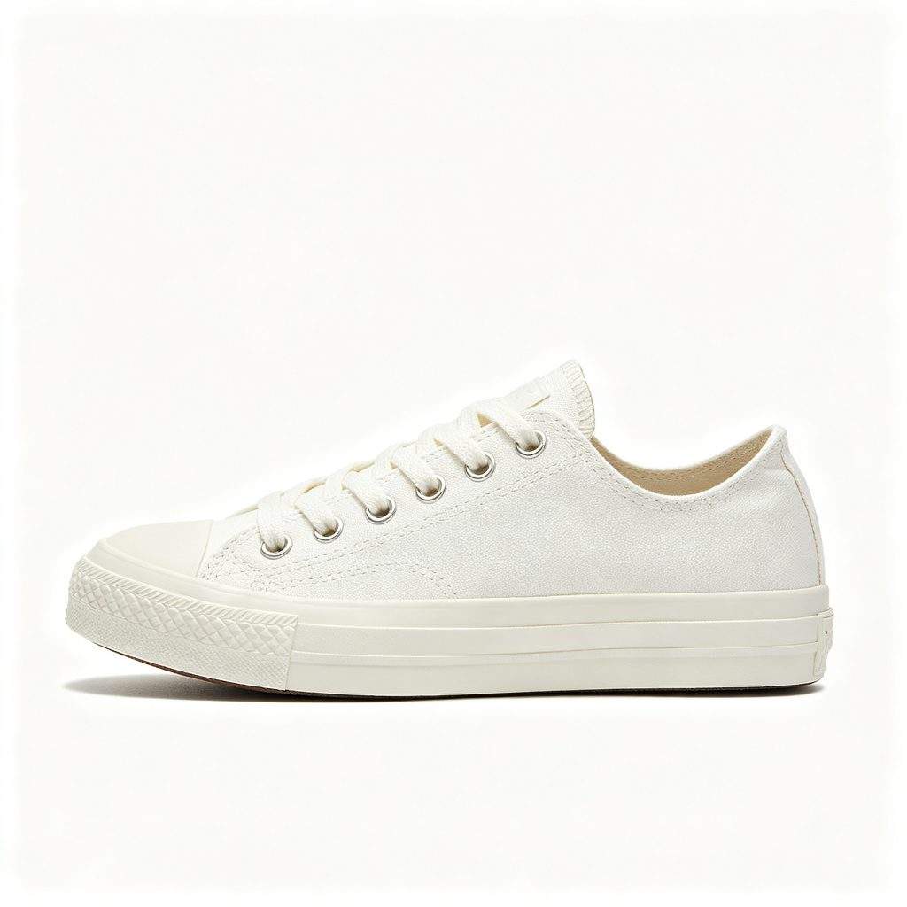 White Canvas Shoes - Image 2