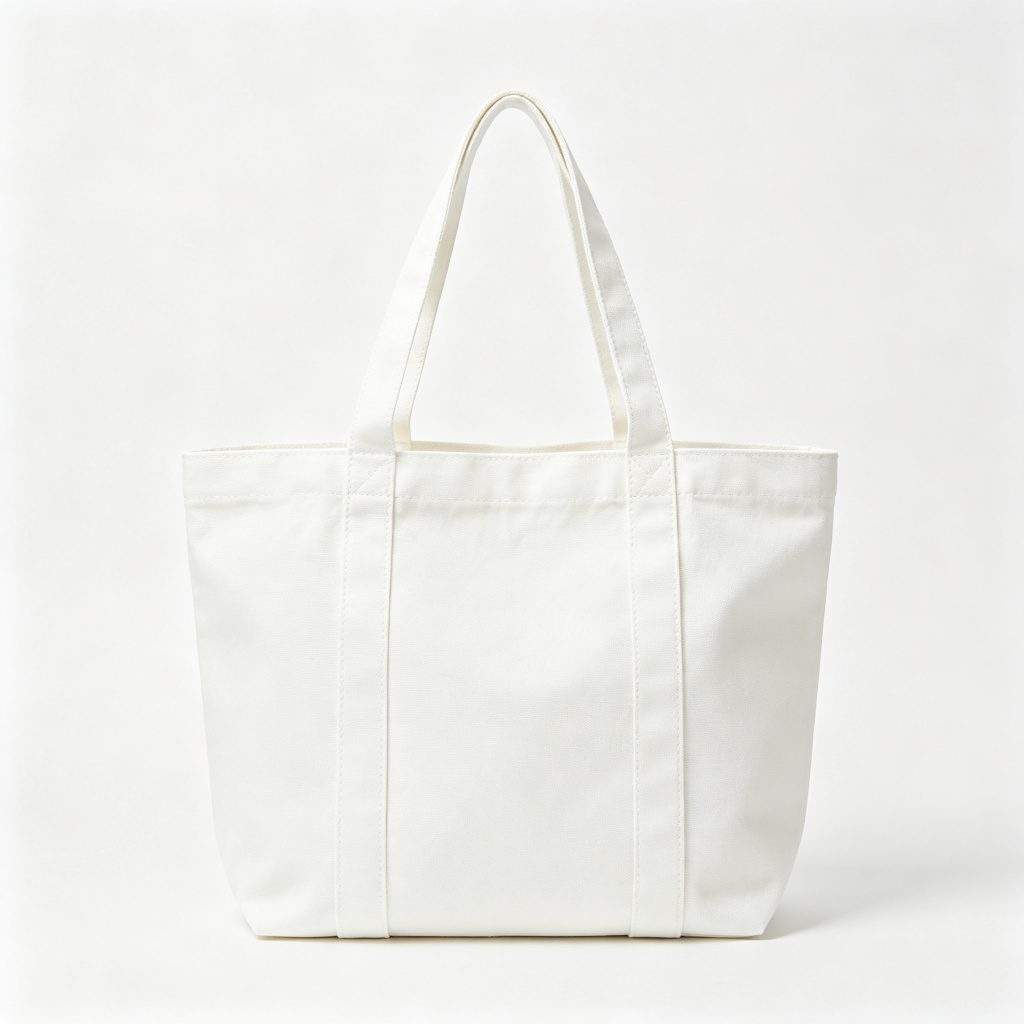 White Canvas Tote Bag - Image 2