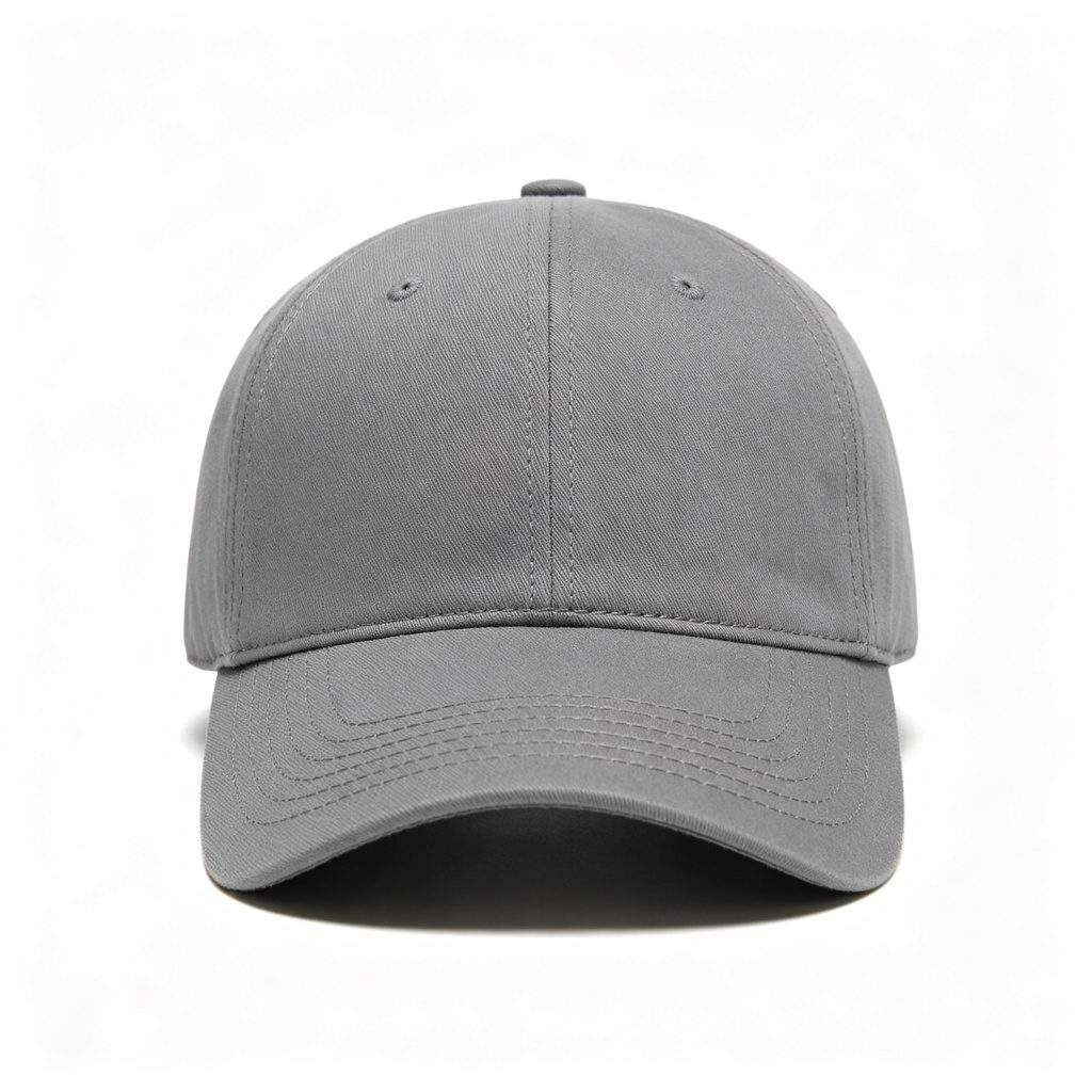 Gray Cotton Baseball Cap - Image 2