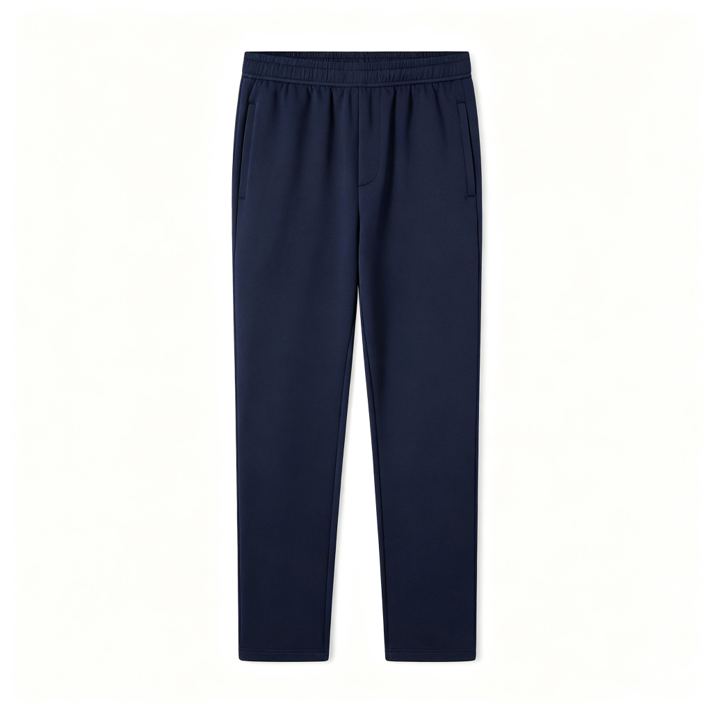 Navy Blue Straight Leg Athletic Pants - Image 2