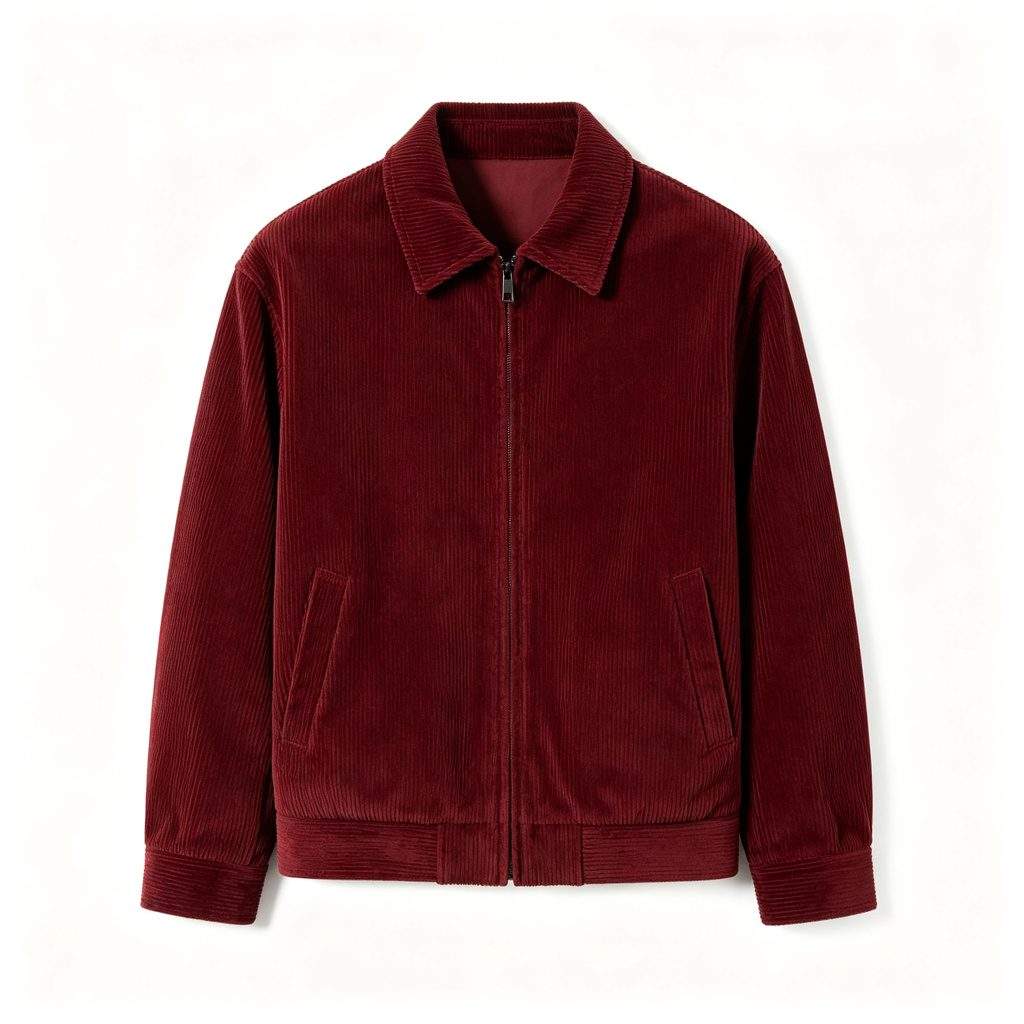 Burgundy Corduroy Jacket - Image 2