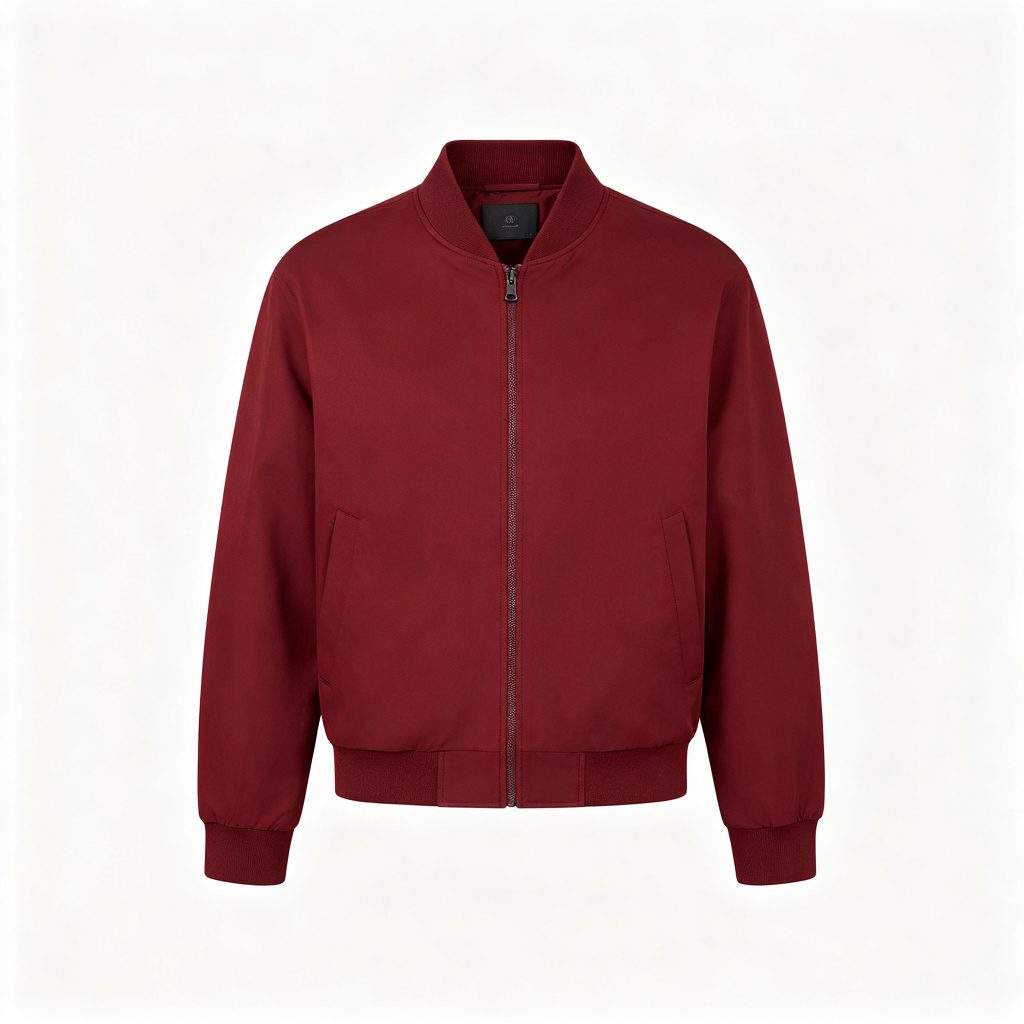 Burgundy Varsity Jacket - Image 2